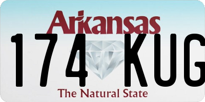 AR license plate 174KUG