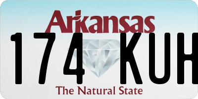 AR license plate 174KUH