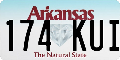 AR license plate 174KUI