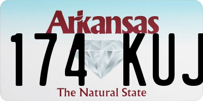AR license plate 174KUJ