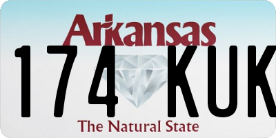 AR license plate 174KUK