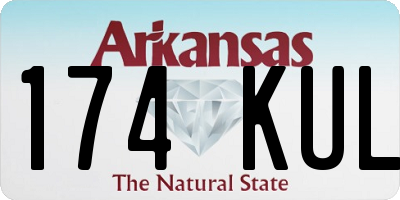 AR license plate 174KUL