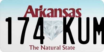 AR license plate 174KUM