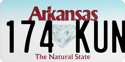 AR license plate 174KUN