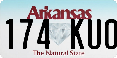 AR license plate 174KUO