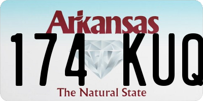 AR license plate 174KUQ