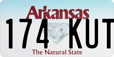 AR license plate 174KUT