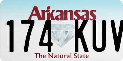 AR license plate 174KUV