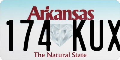 AR license plate 174KUX
