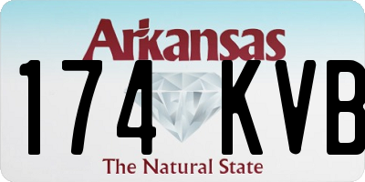 AR license plate 174KVB