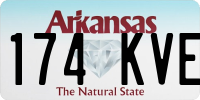 AR license plate 174KVE