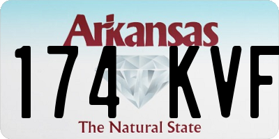 AR license plate 174KVF