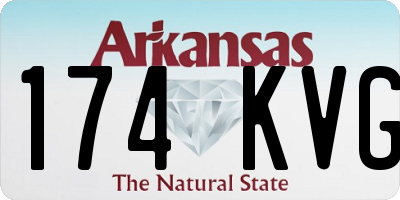 AR license plate 174KVG