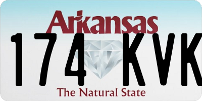 AR license plate 174KVK
