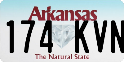 AR license plate 174KVN