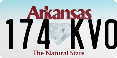 AR license plate 174KVO