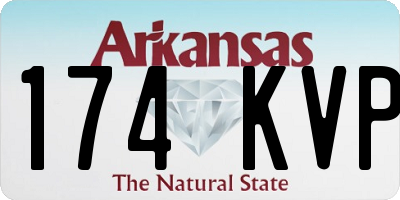 AR license plate 174KVP