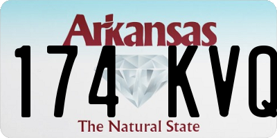 AR license plate 174KVQ