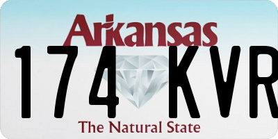 AR license plate 174KVR