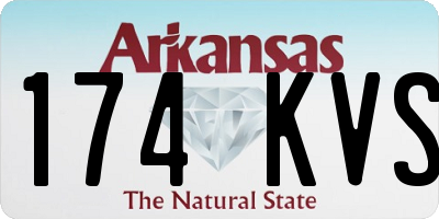 AR license plate 174KVS