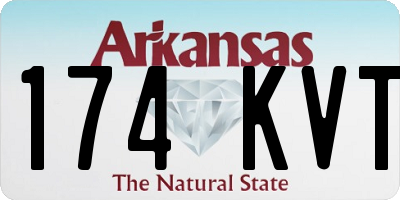 AR license plate 174KVT