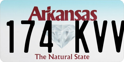 AR license plate 174KVV