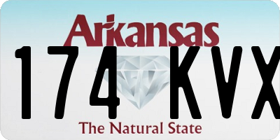 AR license plate 174KVX