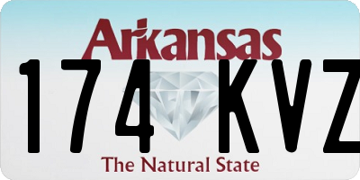 AR license plate 174KVZ