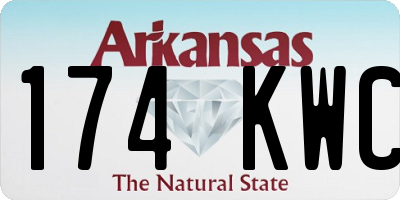 AR license plate 174KWC