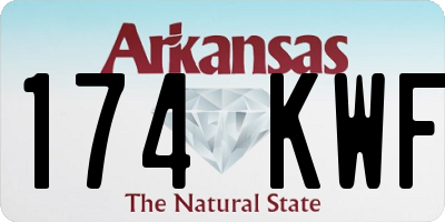 AR license plate 174KWF
