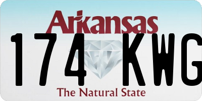 AR license plate 174KWG