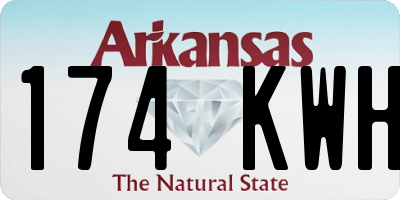 AR license plate 174KWH