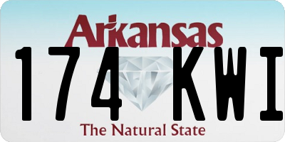 AR license plate 174KWI
