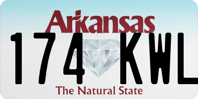 AR license plate 174KWL