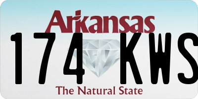 AR license plate 174KWS