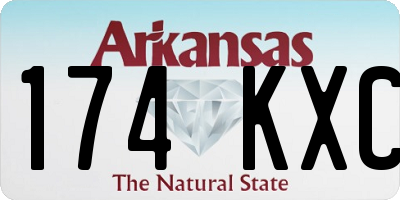 AR license plate 174KXC