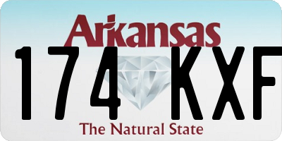 AR license plate 174KXF