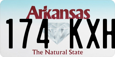 AR license plate 174KXH