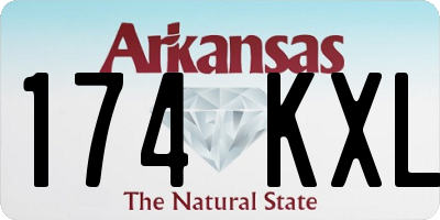 AR license plate 174KXL