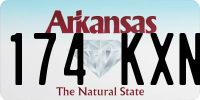 AR license plate 174KXN