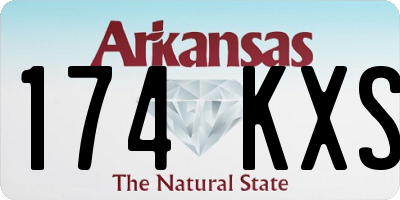 AR license plate 174KXS
