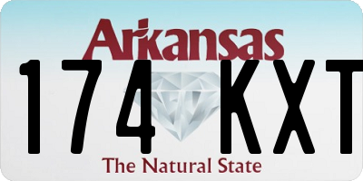 AR license plate 174KXT
