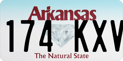AR license plate 174KXV