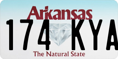 AR license plate 174KYA