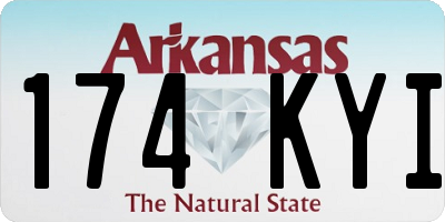 AR license plate 174KYI