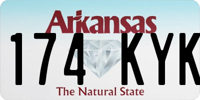 AR license plate 174KYK
