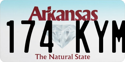 AR license plate 174KYM