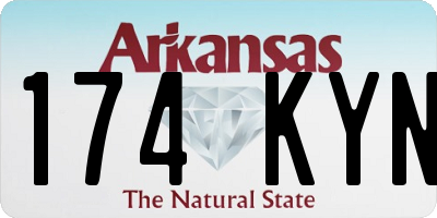 AR license plate 174KYN