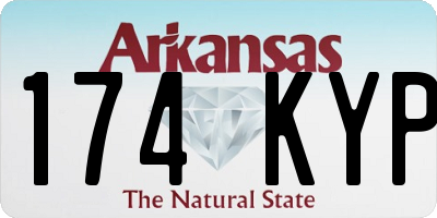 AR license plate 174KYP