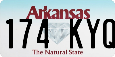 AR license plate 174KYQ
